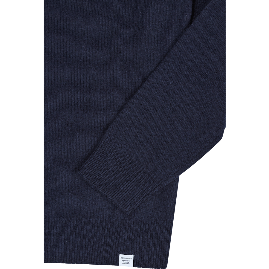 Marco Lambswool Polo Dark Navy