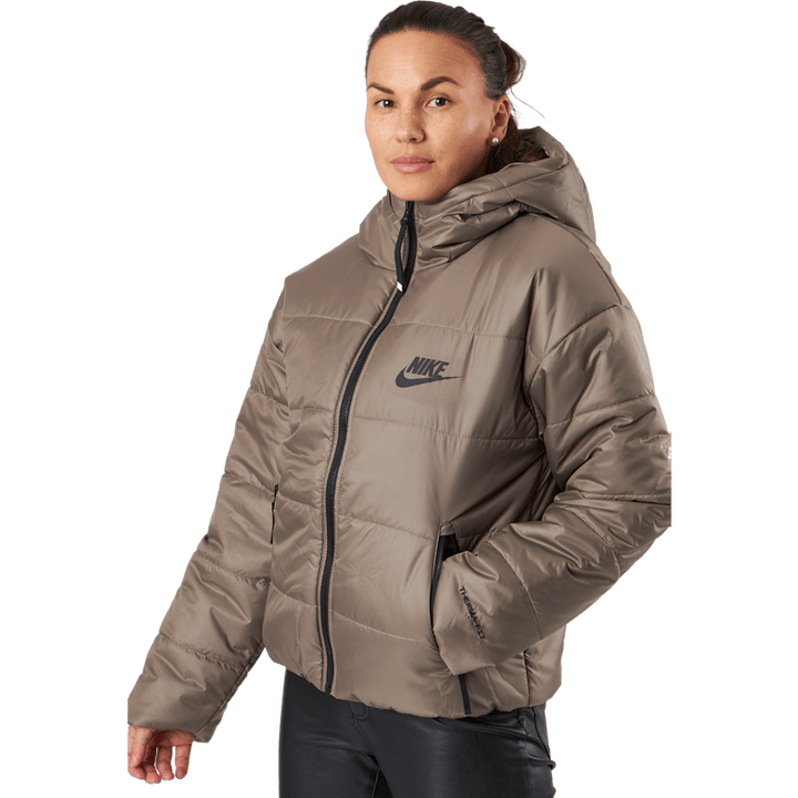 W Nsw Syn Tf Rpl Hd Jkt Olive Grey/black/black