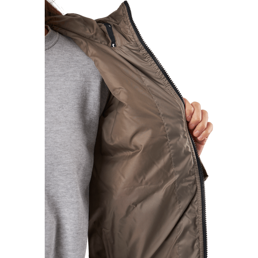 W Nsw Syn Tf Rpl Hd Jkt Olive Grey/black/black