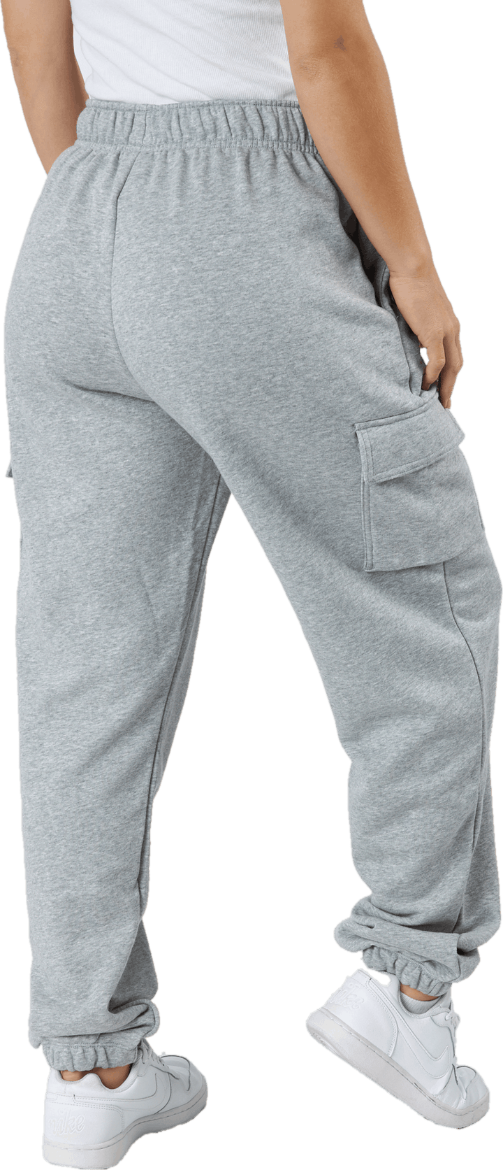Nike Sportswear Club Fleece Wo Dk Grey Heather/white