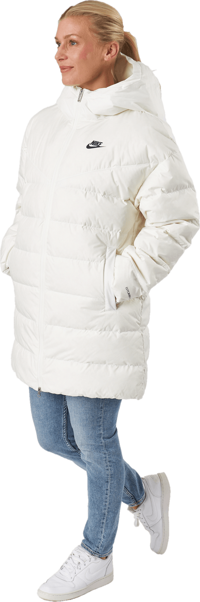 Nike Sportswear Storm-FIT Windrunner Daunenparka für Damen Weiß