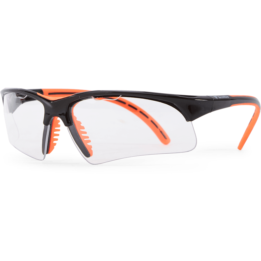 Squash-brille Sort Orange Sort/orange