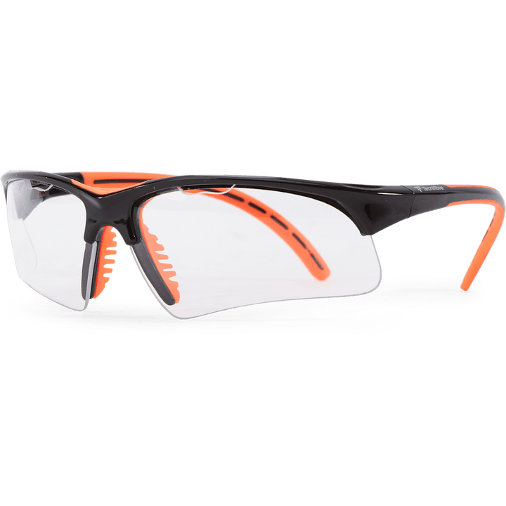 Squash-brille Sort Orange Sort/orange