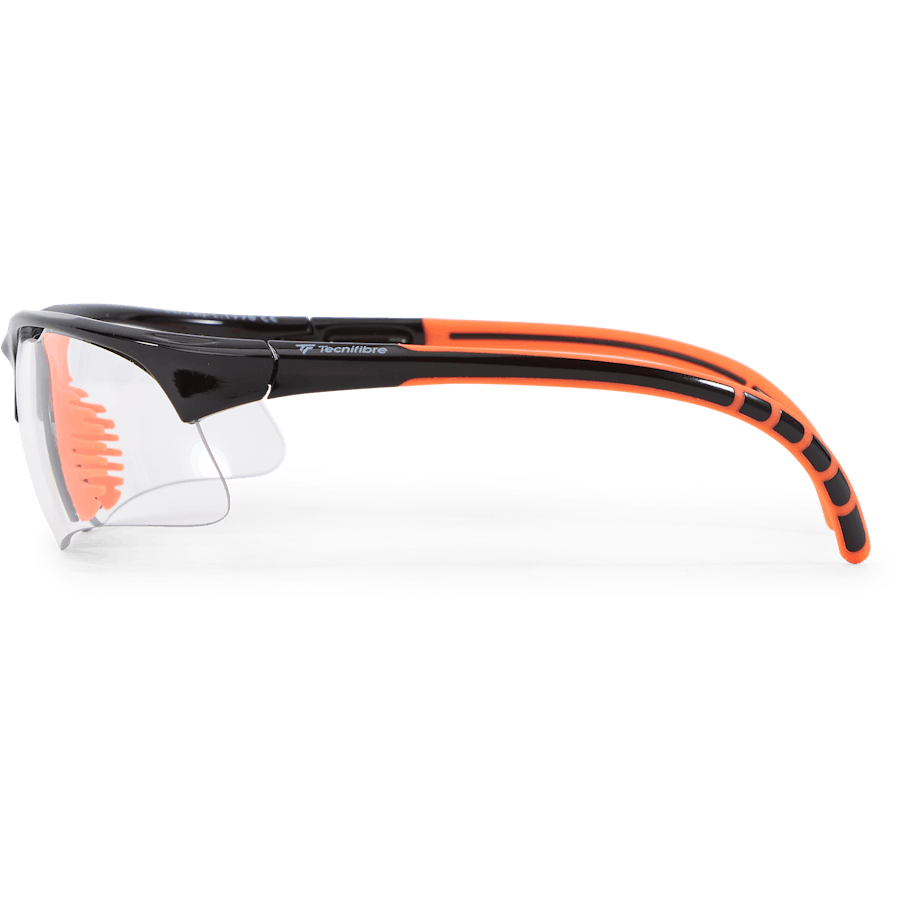 Squash-brille Sort Orange Sort/orange