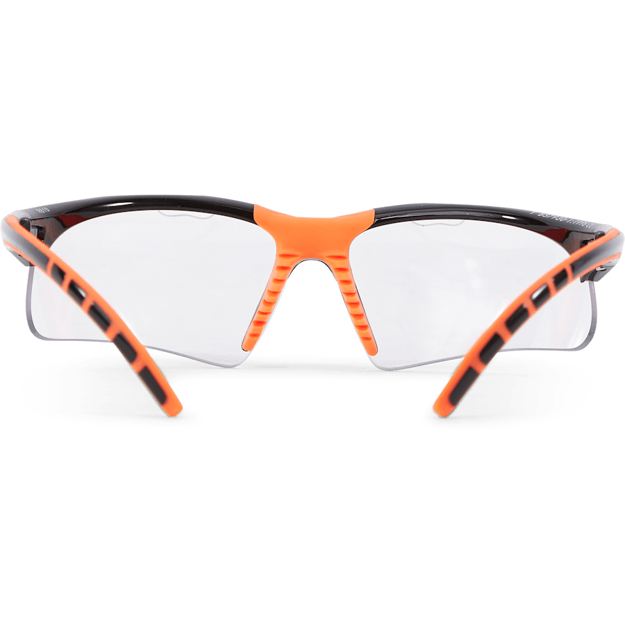 Squash-brille Sort Orange Sort/orange