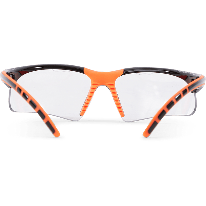 Squash-brille Sort Orange Sort/orange