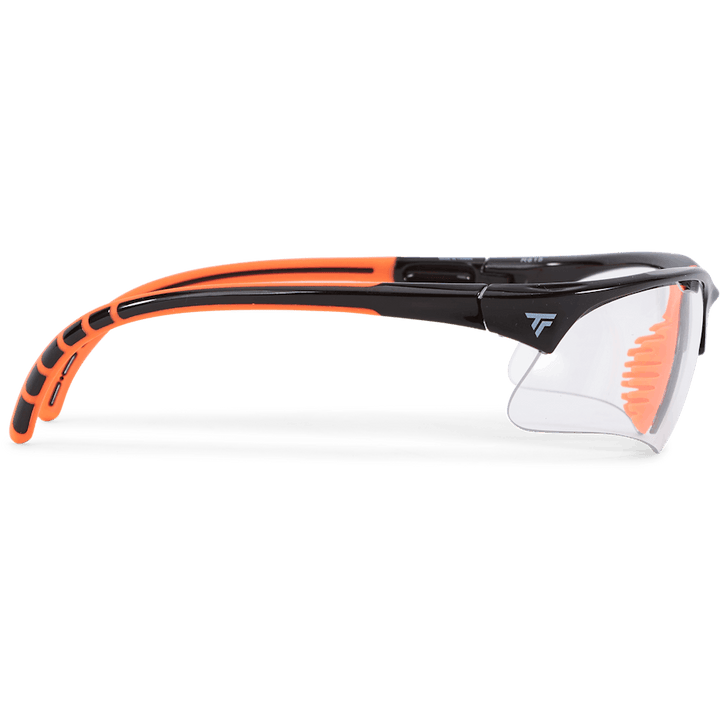 Squash-brille Sort Orange Sort/orange