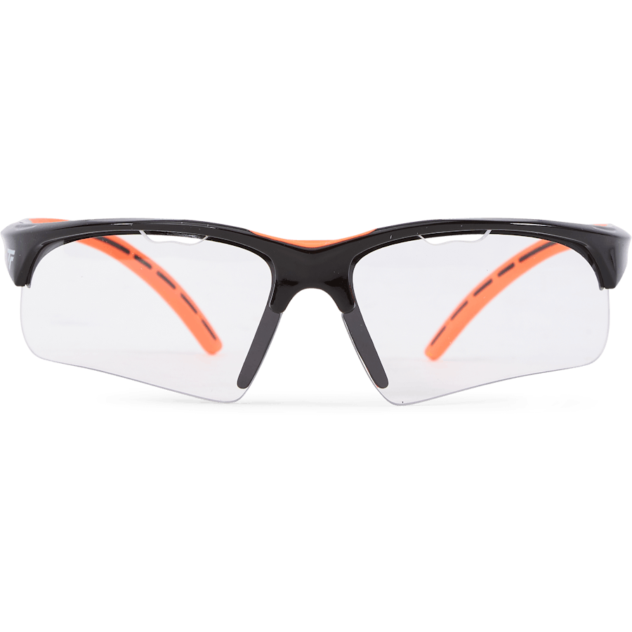 Squash-brille Sort Orange Sort/orange