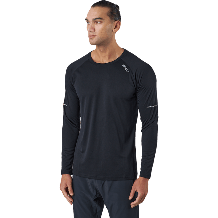 Aero L/s Black/silver Reflective