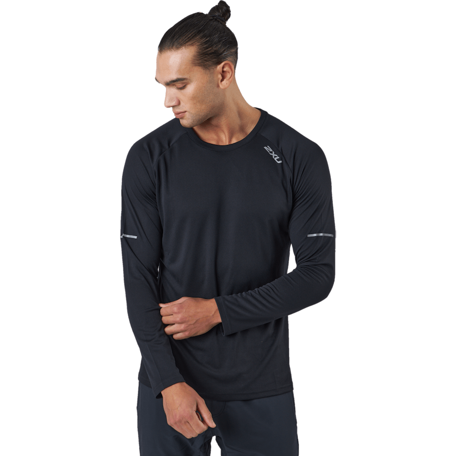 Aero L/s Black/silver Reflective