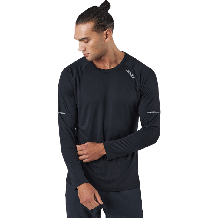 Aero L/s Black/silver Reflective