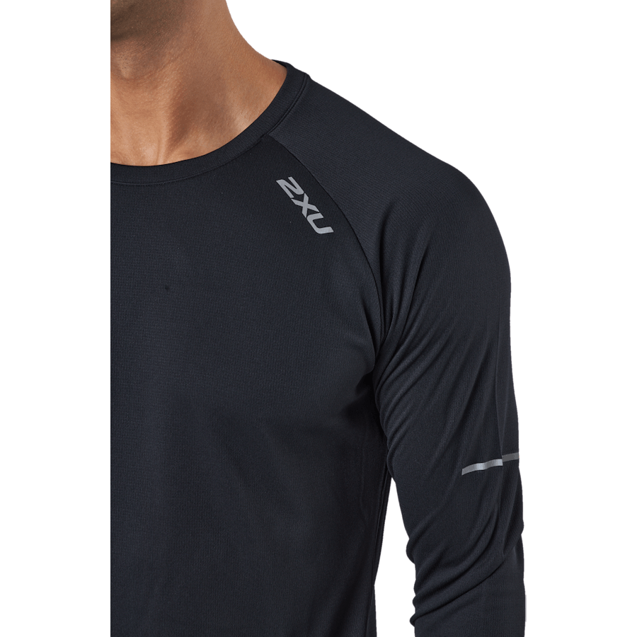 Aero L/s Black/silver Reflective