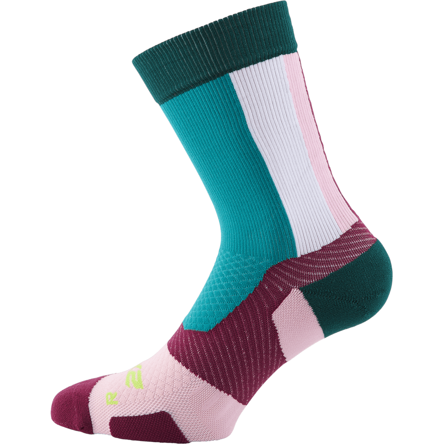 Vectr Light Cushion Crew Sock Deep Jade/beet