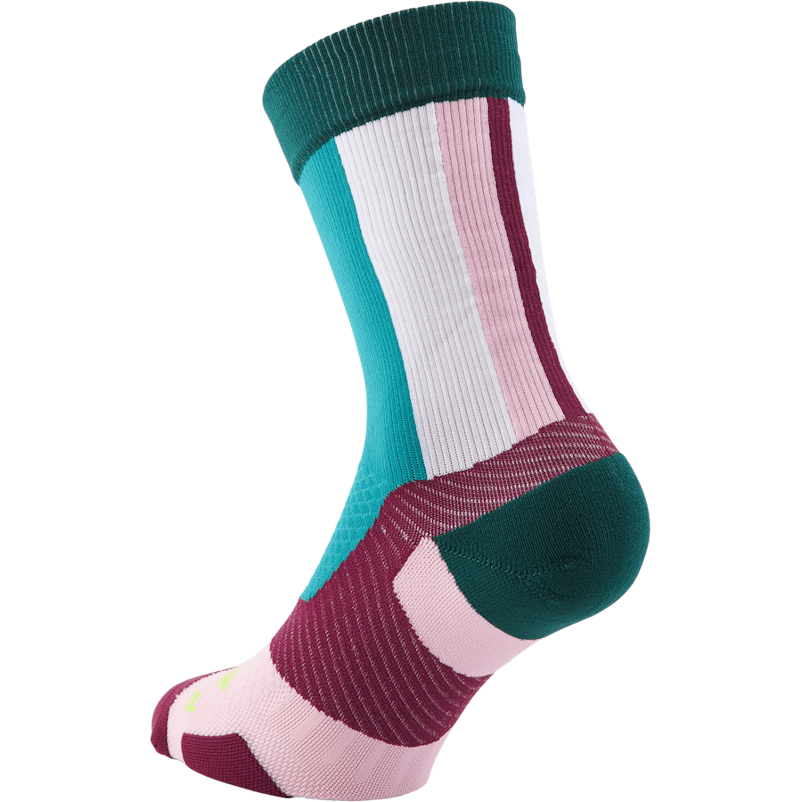 Vectr Light Cushion Crew Sock Deep Jade/beet