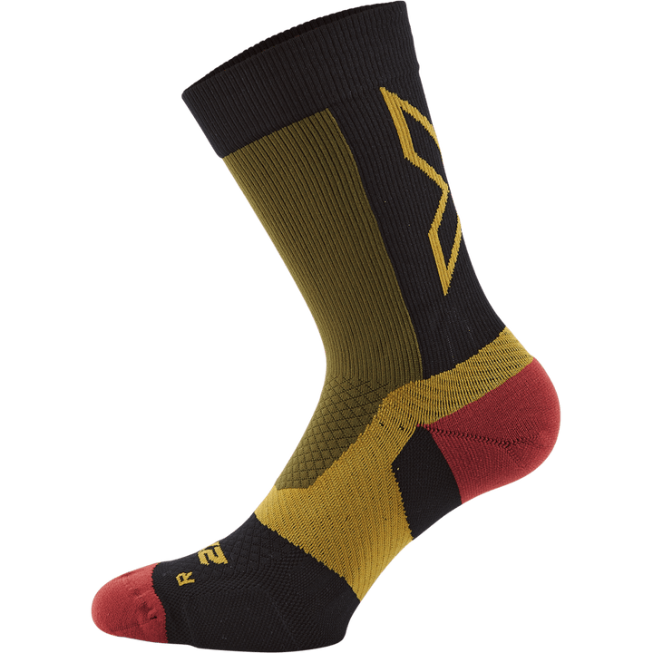 Vectr Light Cushion Crew Sock Winter Moss/chilli Oil