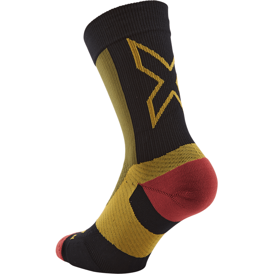 Vectr Light Cushion Crew Sock Winter Moss/chilli Oil
