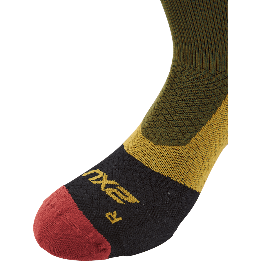 Vectr Light Cushion Crew Sock Winter Moss/chilli Oil