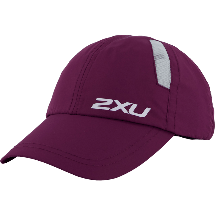 Run Cap Beet/white