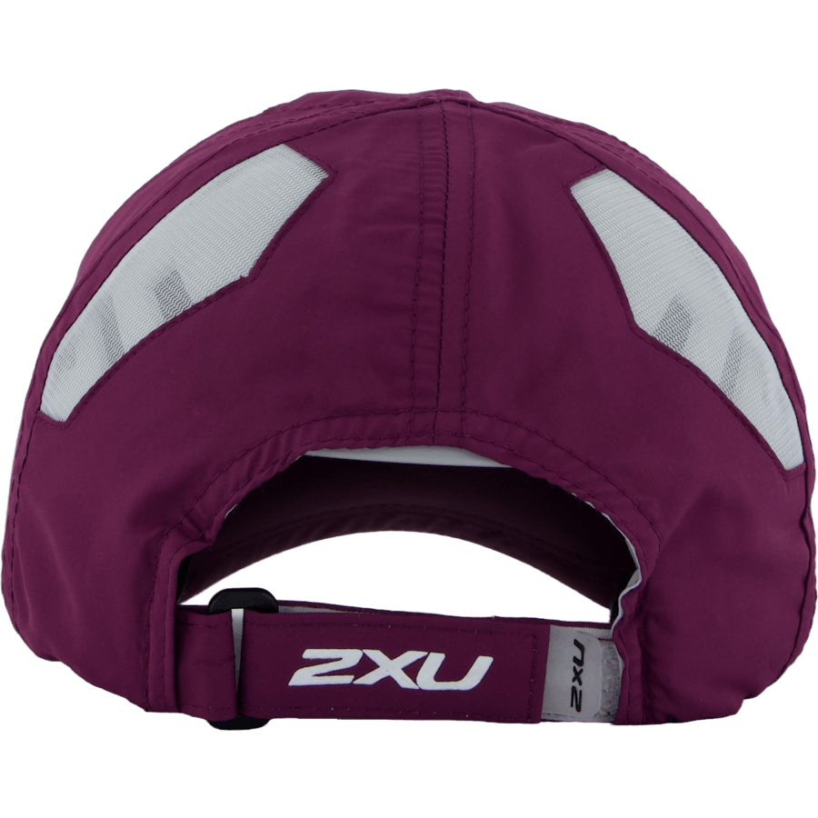 Run Cap Beet/white