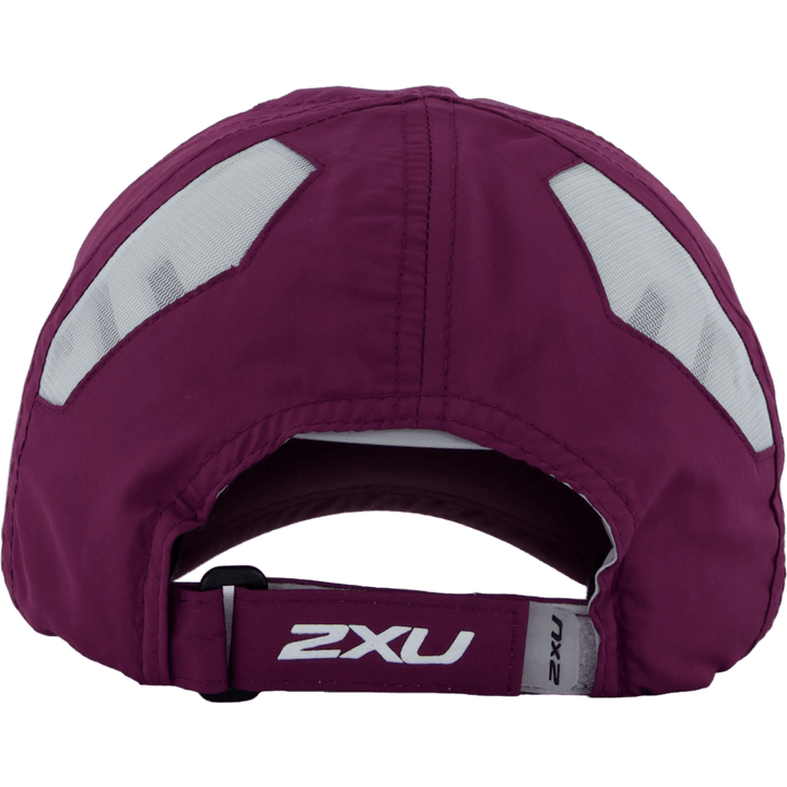 Run Cap Beet/white