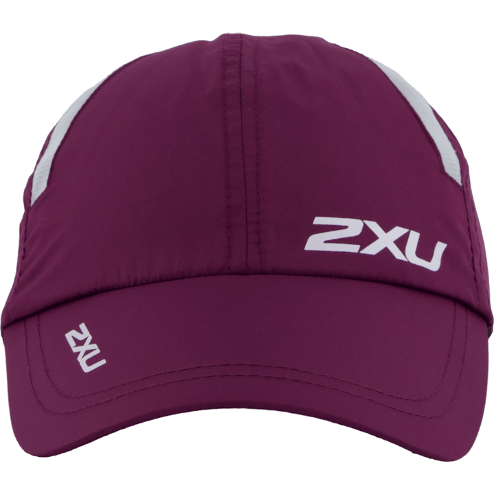 Run Cap Beet/white