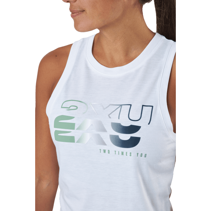 Form Tank White/willow Green