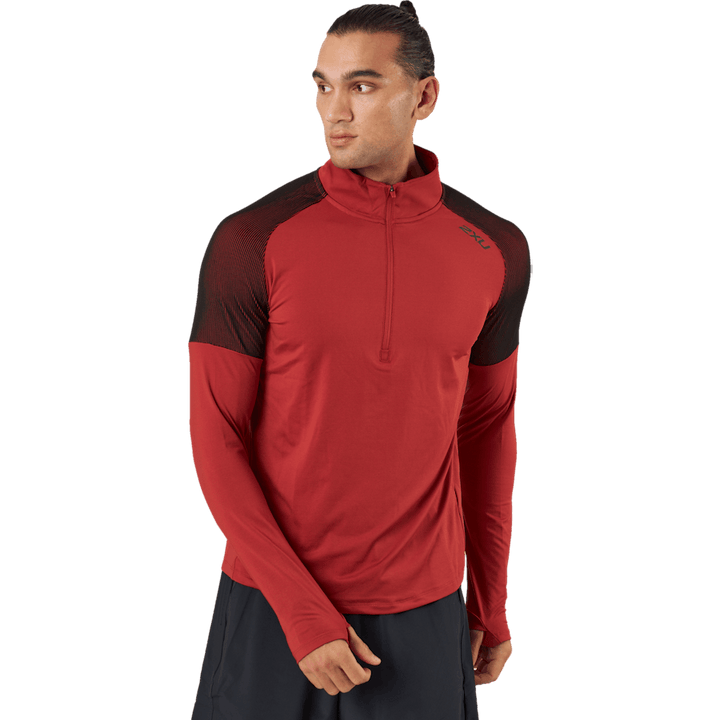 Light Speed 1/2 Zip Chilli Oil/black Reflective
