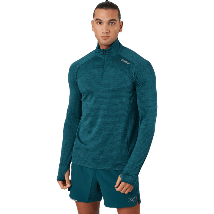 Ignition 1/4 Zip Deep Jade/silver Reflective