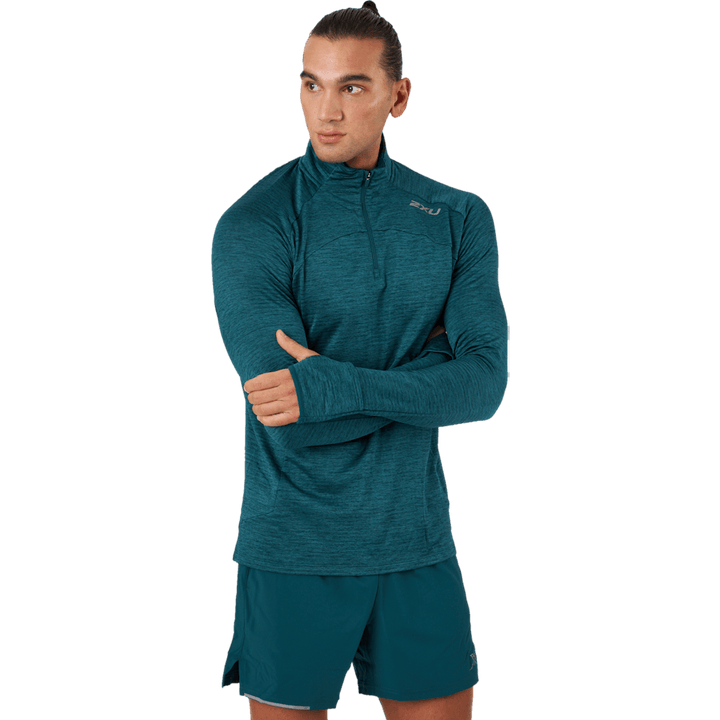 Ignition 1/4 Zip Deep Jade/silver Reflective
