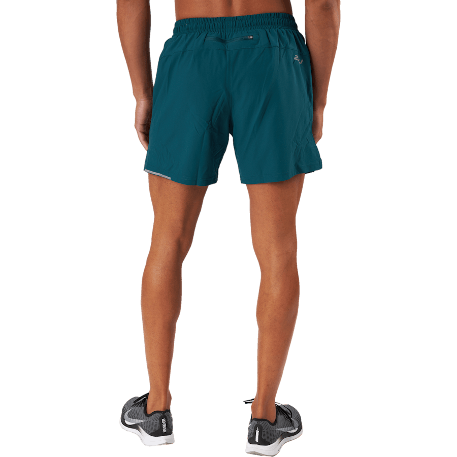 Aero 5 Inch Shorts Deep Jade/silver Reflekterande