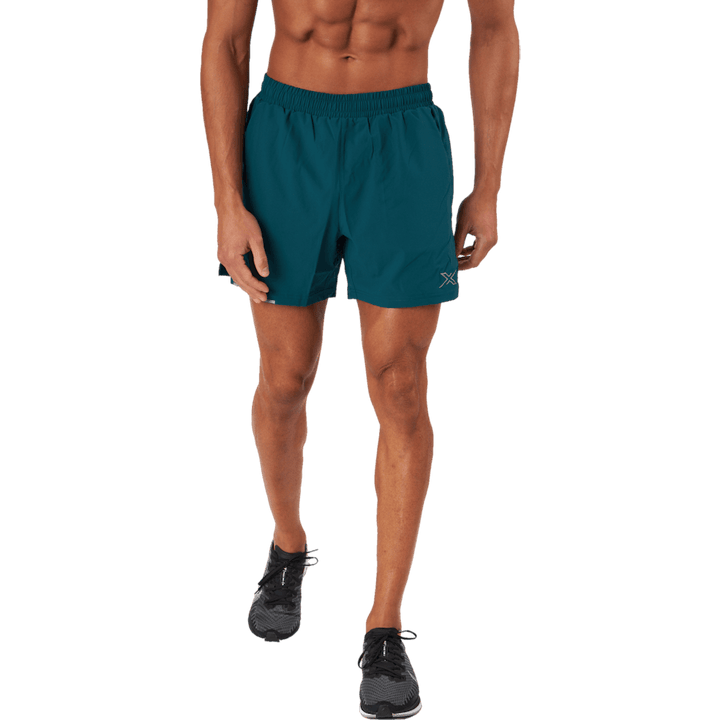Aero 5 Inch Shorts Deep Jade/silver Reflekterande