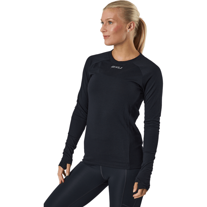 Ignition Base Layer L/s Black/silver Reflective