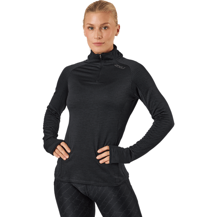 Ignition 1/4 Zip Black/ Black Reflective