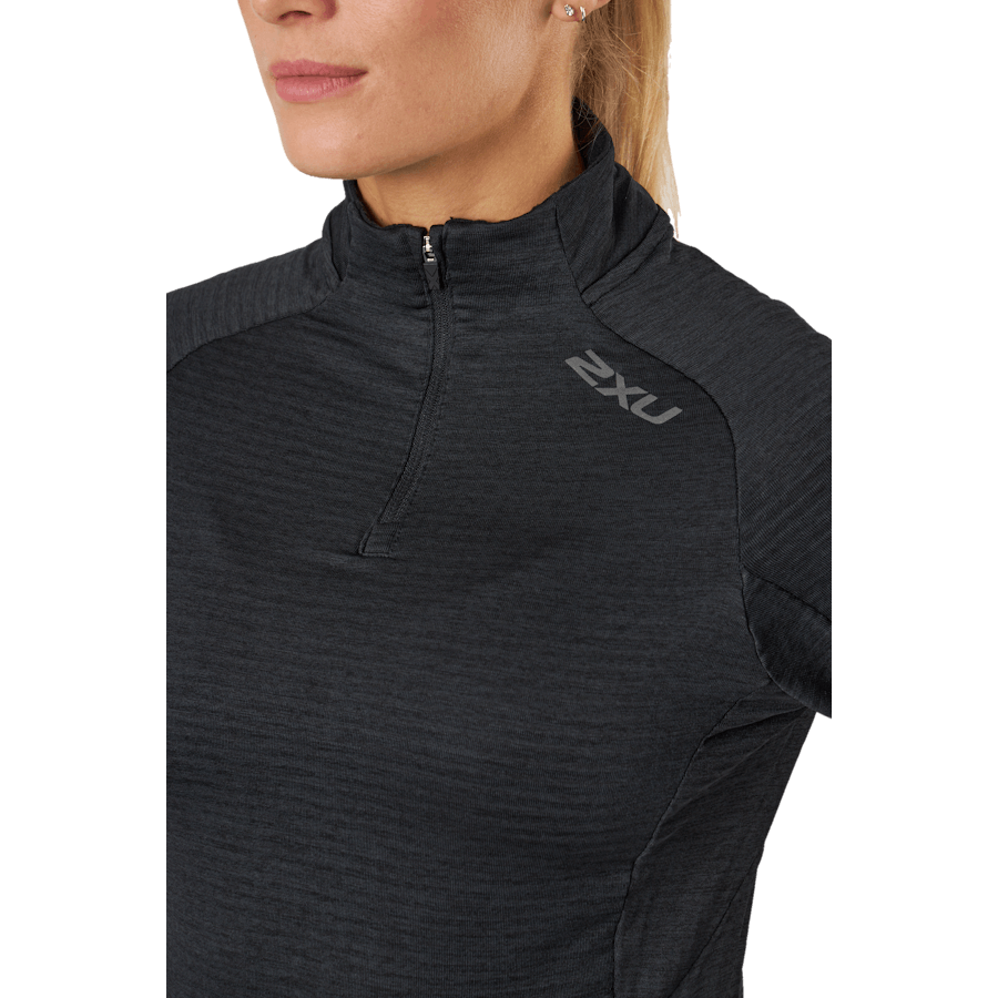 Ignition 1/4 Zip Black/ Black Reflective