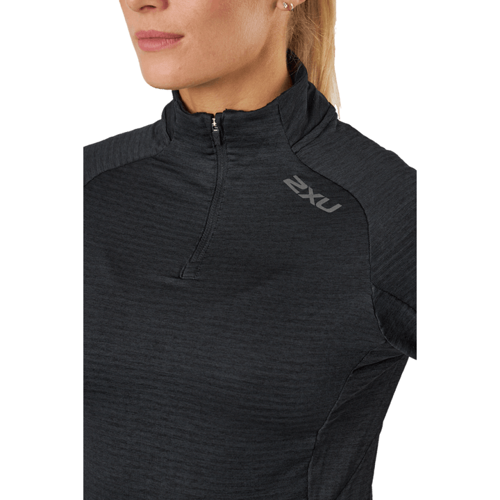 Ignition 1/4 Zip Black/ Black Reflective