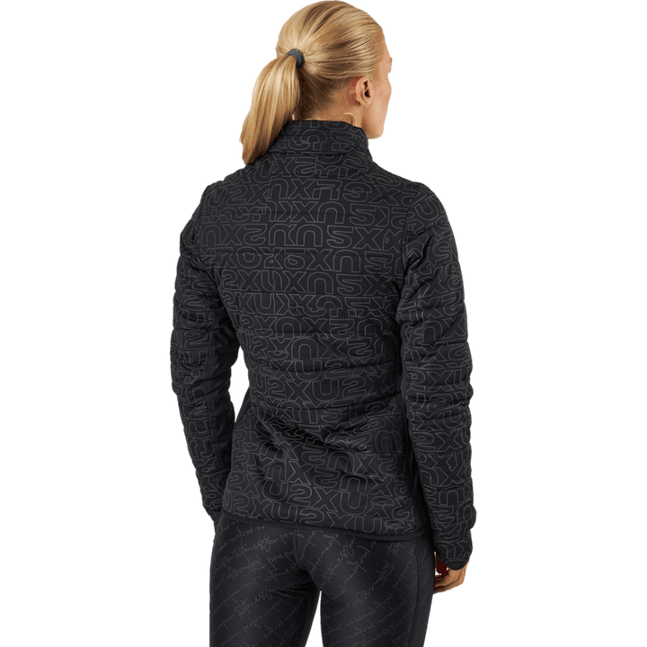 Veste isolante d'allumage noire/monogramme abstrait