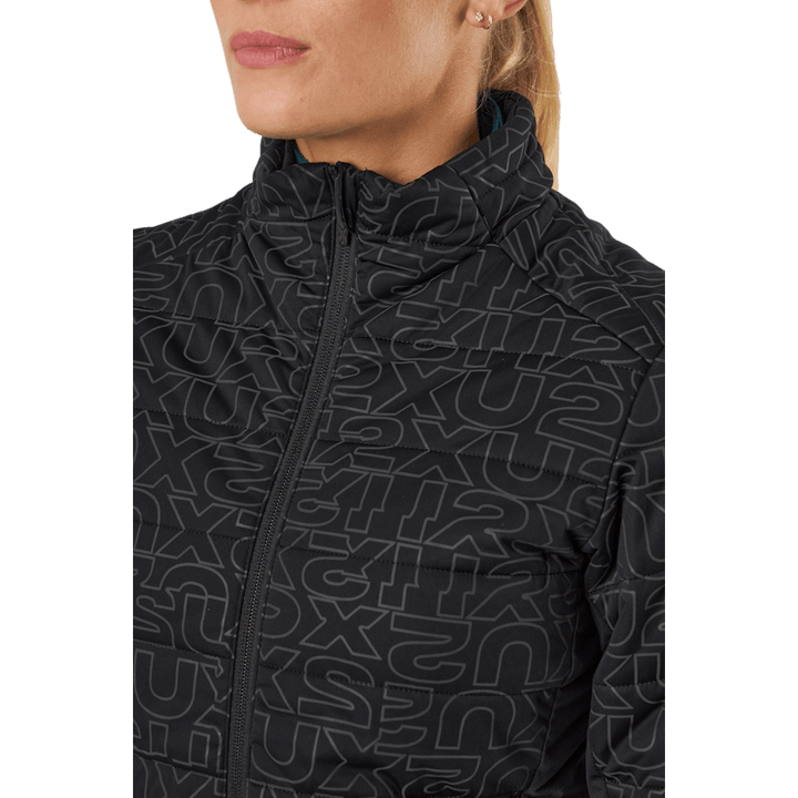 Veste isolante d'allumage noire/monogramme abstrait