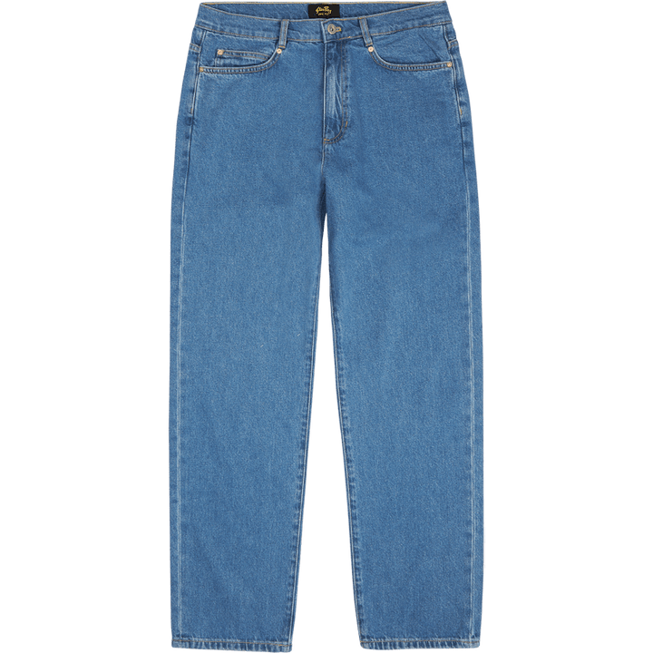 5 Pocket Straight Mid Stonewash Denim