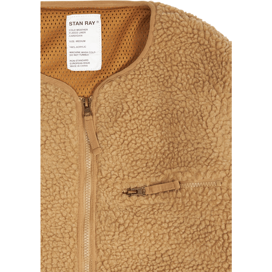 Fleece Layer Cardigan Caqui