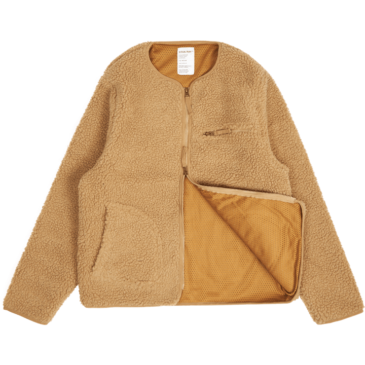 Fleece Layer Cardigan Caqui