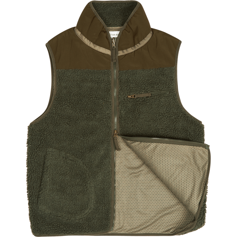 Gilet polaire olive