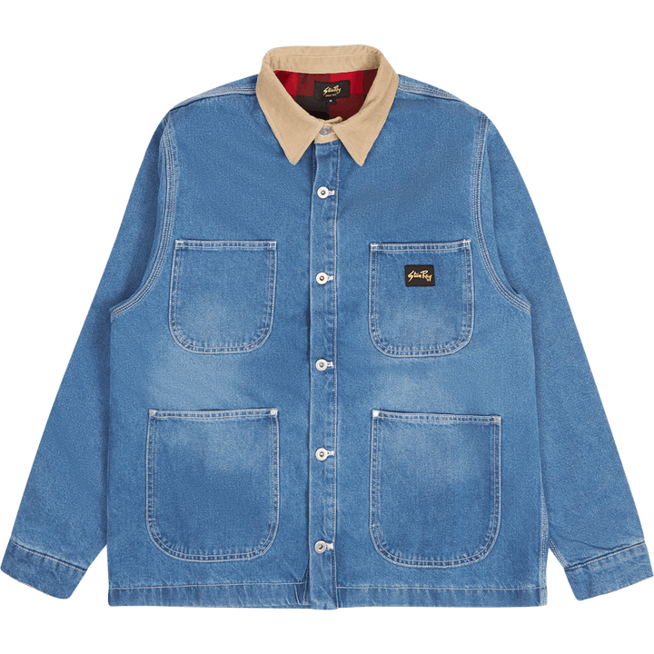 Winter Barn Coat Vintage Stonewashed Denim