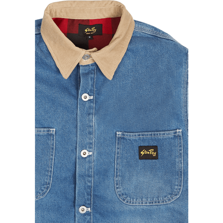 Winter Barn Coat Vintage Stonewashed Denim