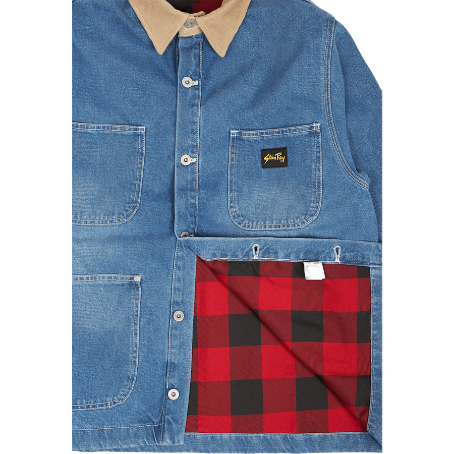 Winter Barn Coat Vintage Stonewashed Denim