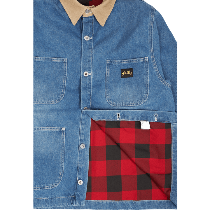 Winter Barn Coat Vintage Stonewashed Denim