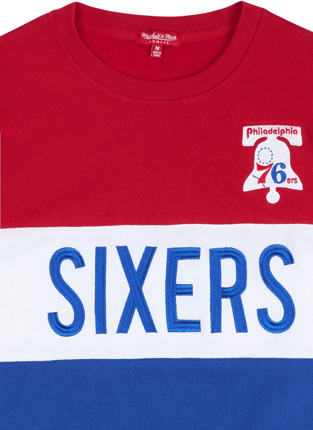 Koszulka damska 76ers Color Block Crew 2.0