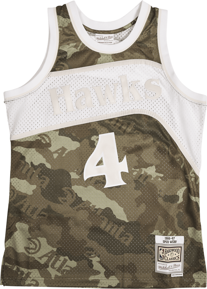 Maillot Swingman Hawks - Spud Webb -86