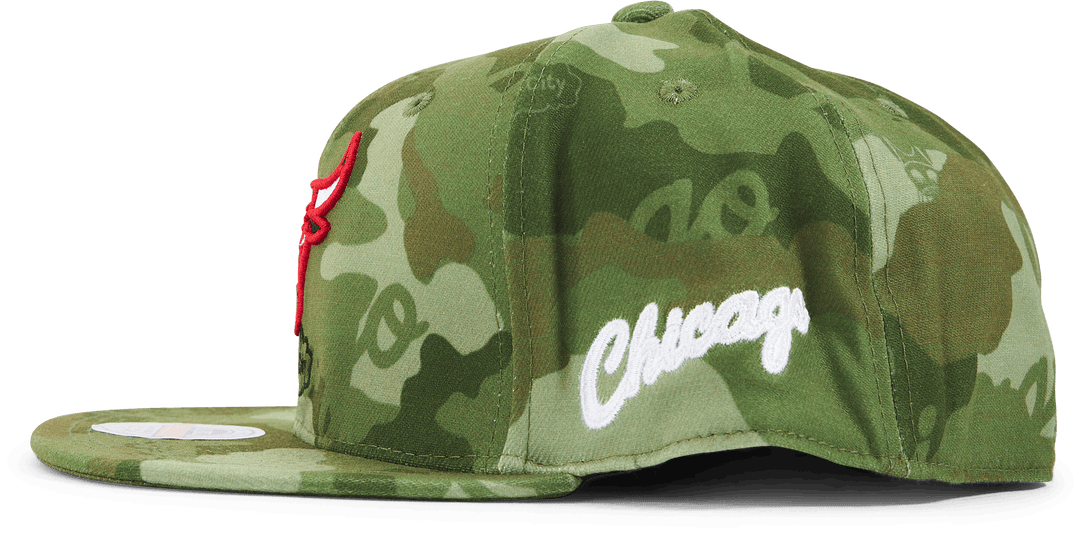 Bulls Tonal Camo Stretch Fitted HWC