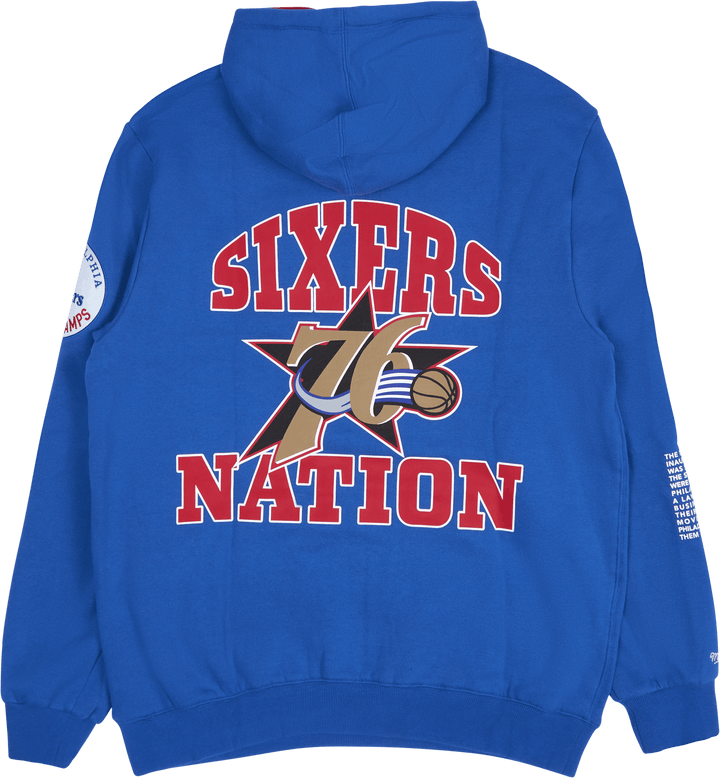 76ers Team Origins Fleecová mikina s kapucňou