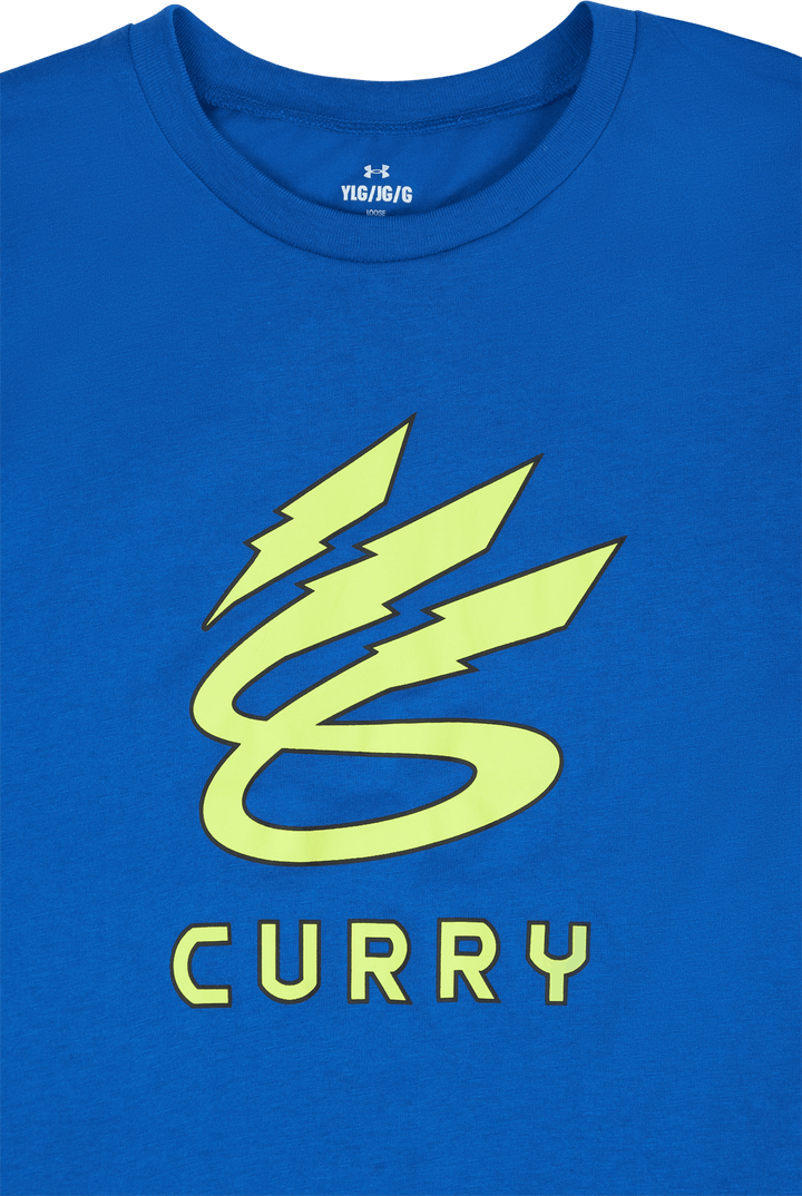 KIDS UA CURRY LIGHTNING LOGO SS